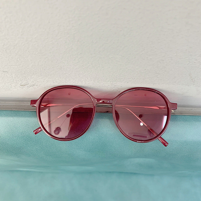 Wholesale PC Retro Personality Round Frame Sunglasses